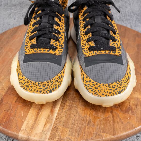 Nike Waffle Racer 2X Leopard DC9208-001 Womens Sz 10.5 Black Orange Animal Print - Picture 3 of 9